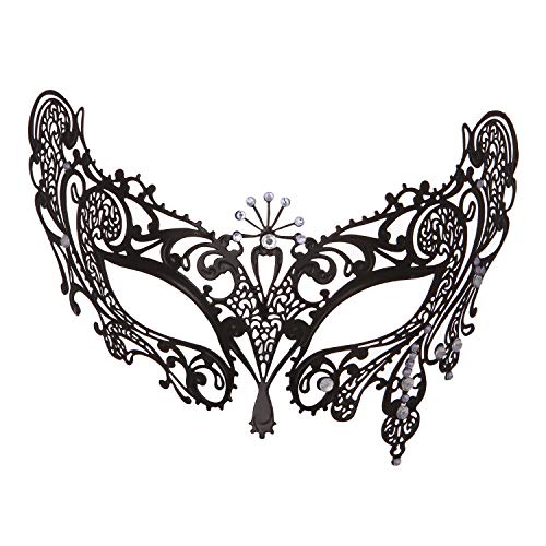 JUFKGBAR-Hworks Ultra Slim Cosplay Maske mit Strass Party Metall Half Face Cover Halloween Kostüm Requisiten von JUFKGBAR