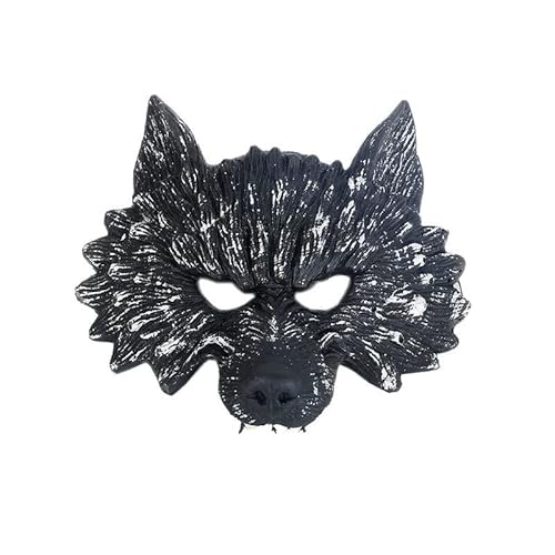 JUFKGBAR-Hworks Wolf Cosplay Mask Halloween Children's Day Cosplay Props Plastic Overhead Cover for Children von JUFKGBAR