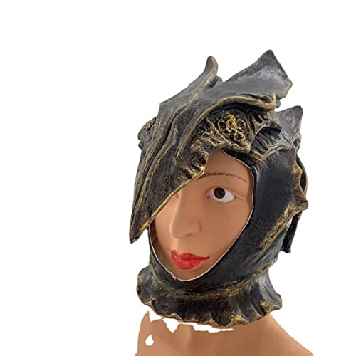 JUFKGBAR-Valkyrie Eldens Cos Cosplay Mask Prop Headwear Mask Horror Headwear for Halloween Carnival Costume Party Props von JUFKGBAR