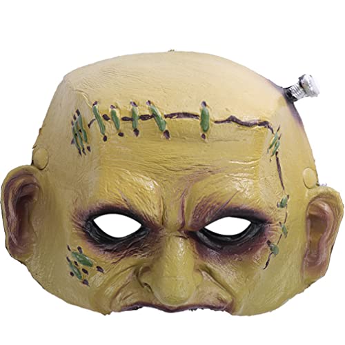 JUFKGBAR-Zombies Maske Horror Half Face Cover Halloween Cosplay Prop von JUFKGBAR