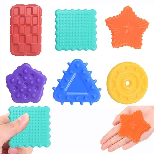 Fidget Toys Sensory Stones for Kids 6 Stück Sensorik Spielzeug Anti Stress Spielzeug für Erwachsene und Kinder Squeeze Spielzeug Sensorisches Spielzeug für ADHS und Autismus von JUGGPENG