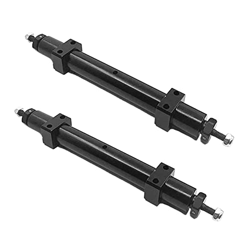 JUJNE 2 x Achse ohne Netzteil, Metall, 120 mm / 140 mm, für 1/14 Anhänger 1/10 RC Auto DIY Modifikation - 120 mm von JUJNE