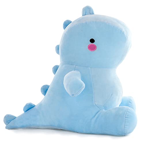 JUJUCAT Dinosaurier Kuscheltier Plüschtier, Dino Plüschtier Plüschsaurier, Kissen Puppe für Erwachsene und Kinder Geschenke (Blau, 4 0CM (16 Zoll )) von JUJUCAT