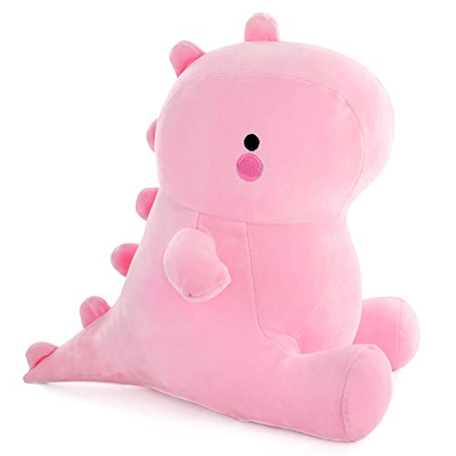 Dinosaurier Kuscheltier Plüschtier, Dino Plüschtier Plüschsaurier,Kissen Puppe für Erwachsene und Kinder Geschenke (Pink, 30 cm(12 Zoll)) von JUJUCAT