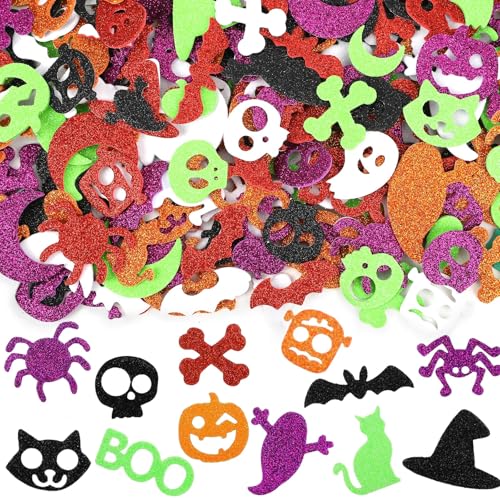 JULBEAR Halloween Sticker für Kinder, 300 Stück Halloween Aufkleber Moosgummi Glitzer Selbstklebend Halloween DIY Basteln Kinder Halloween Party Deko Geschenke Kindergeburtstag Mitgebsel JULBEAR Halloween Sticker für Kinder, 300 Stück Halloween Aufkleber Moosgummi Glitzer Selbstklebend Halloween DIY Basteln Kinder Halloween Party Deko Geschenke Kindergeburtstag Mitgebsel von JULBEAR