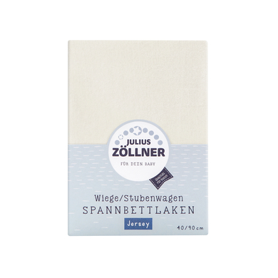 JULIUS ZÖLLNER Spannbetttuch Jersey für Wiege ecru von JULIUS ZÖLLNER