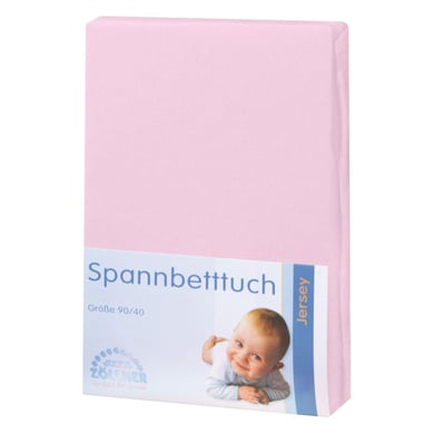 JULIUS ZÖLLNER Spannbetttuch Jersey für Wiege rosa von JULIUS ZÖLLNER