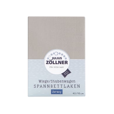 JULIUS ZÖLLNER Spannbetttuch Jersey für Wiege taupe von JULIUS ZÖLLNER