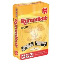 JUMBO SPIELE 03974 Original Rummikub Wort Kompakt in Metalldose von JUMBO SPIELE