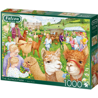 JUMBO SPIELE 11374 Puzzle 1000 Teile Falcon - The Alpaca Farm von JUMBO SPIELE