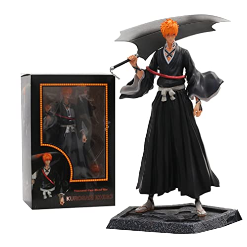 JUMPGA Anime Figur, Anime-Charaktere Statue Bleach Kurosaki Ichigo PVC 33cm, Anime-Fans Sammeln Modellspielzeug von JUMPGA