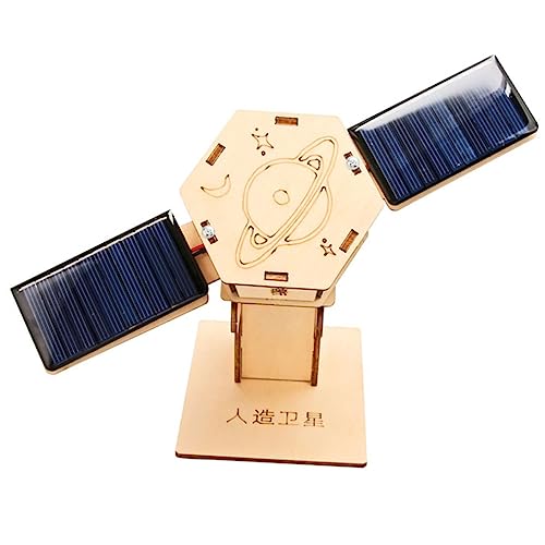 JUMPLAWN 1 Satz Solarsatellit für kinderspielzeug Solar Power Toy spielzeuge kinderknallzeug Toy Set Solarspielzeug Wissenschaftliches Lernspielzeug Vorbau-Kits Abs von JUMPLAWN