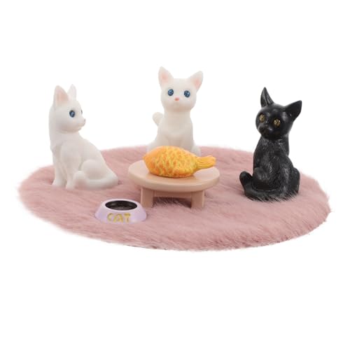 JUMPLAWN 1 Set Micro Landschaft Harz Katze Figuren Nette Katze Figuren Nette Katze Modelle Miniatur Katze Spielzeug Terrarium Katze Ornamente von JUMPLAWN