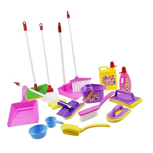 JUMPLAWN 1 Set Reinigungsspielset Kinderspielzeug Reinigungsgeräte Pädagogisches Reinigungsspielzeug Kinderreinigungsspielzeug Spielhaus Reinigungsgeräte Kleine Reinigungsspielzeuge von JUMPLAWN