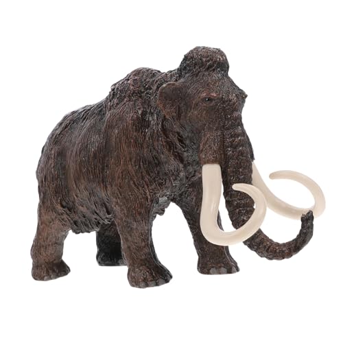 JUMPLAWN 1 Stück Tiermodell Wildtierfiguren Elefantenstatue Simulierter Elefant Elefantenskulptur Uralte Tiere Elefantenmodell Wolliger Großer Elefant Dinosaurier von JUMPLAWN