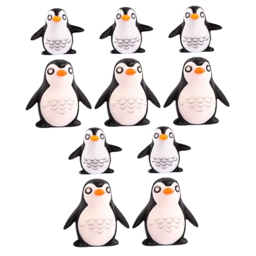 JUMPLAWN 10 Stück Pinguin Mikro Landschaftsornamente Tier Miniatur Pinguin Figuren Pinguin Figuren Mini Figuren Pinguin Gartendekorationen Mini Peuguin Pinguin Heimdekoration von JUMPLAWN