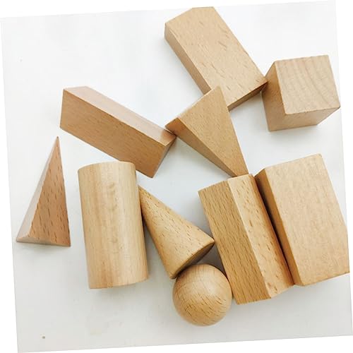JUMPLAWN 10 Stück Teiliges Holzspielzeug Geometrische Bausteine Lernspielzeug für Kreatives Bauen der Kognitiven Fähigkeiten für Vorschule und Frühes Lernen JUMPLAWN 10 Stück Teiliges Holzspielzeug Geometrische Bausteine Lernspielzeug für Kreatives Bauen der Kognitiven Fähigkeiten für Vorschule und Frühes Lernen von JUMPLAWN