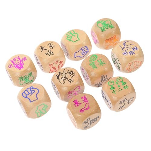 JUMPLAWN 10 Stück Teiliges Kleine Bunte Holzspielwürfel Natürliche Langlebige Würfel mit Glatter Oberfläche für Brettspiele Familienspiele und Partyspaß Sicher für Erwachsene JUMPLAWN 10 Stück Teiliges Kleine Bunte Holzspielwürfel Natürliche Langlebige Würfel mit Glatter Oberfläche für Brettspiele Familienspiele und Partyspaß Sicher für Erwachsene von JUMPLAWN