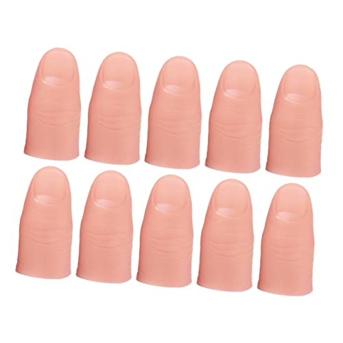 JUMPLAWN 10Stücke Fingerabdeckung Lustige Gefälschte Daumenabdeckung aus Hautfarbenem für Zaubertricks und Bühnenaufführungen Realistische Fingermodelle JUMPLAWN 10Stücke Fingerabdeckung Lustige Gefälschte Daumenabdeckung aus Hautfarbenem für Zaubertricks und Bühnenaufführungen Realistische Fingermodelle von JUMPLAWN