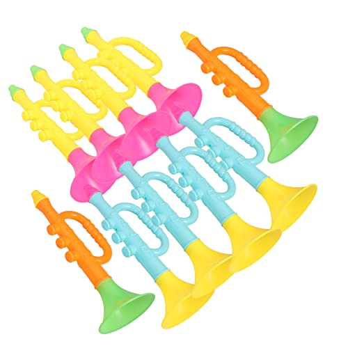 JUMPLAWN 10 Stücke Kinder Trompetenspielzeug Horn Spielzeug Simulations Trompete für Kreative Musikspiele Pädagogisches Hornspielzeug für Partys und Geburtstagsgeschenke JUMPLAWN 10 Stücke Kinder Trompetenspielzeug Horn Spielzeug Simulations Trompete für Kreative Musikspiele Pädagogisches Hornspielzeug für Partys und Geburtstagsgeschenke von JUMPLAWN