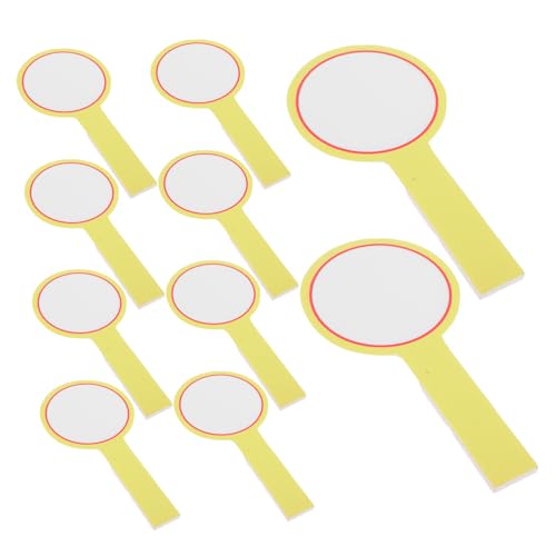 JUMPLAWN 10st Board Handheld Whiteboard Spielbrett Whiteboard Bleistift Füllen Spielbrett Antwort Digitale Dekoration Paddelbrett Whiteboard Aufkleber Radiergummi Whiteboard Yellow Plastik von JUMPLAWN