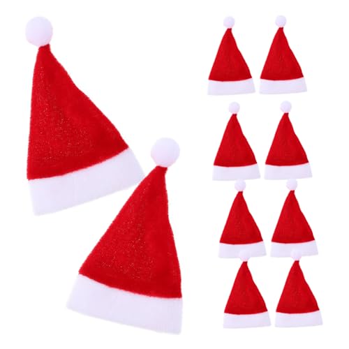 JUMPLAWN 12 Stück Mini Weihnachtsmütze Kleine Ornamente Fröhliche Kleinkind Mini Weihnachtsmütze Flauschig Dekorativ Kleine Mütze Mehrfachklausel JUMPLAWN 12 Stück Mini Weihnachtsmütze Kleine Ornamente Fröhliche Kleinkind Mini Weihnachtsmütze Flauschig Dekorativ Kleine Mütze Mehrfachklausel von JUMPLAWN