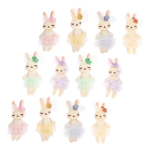 JUMPLAWN 12Stücke Hasen Stofftiere Gefüllte Kaninchenpuppen für DIY Dekoration und Farben Hasen Zubehör für Ostern JUMPLAWN 12Stücke Hasen Stofftiere Gefüllte Kaninchenpuppen für DIY Dekoration und Farben Hasen Zubehör für Ostern von JUMPLAWN