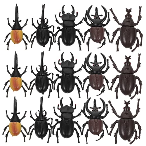 JUMPLAWN 15St simulierte Insekten gefälscht Raupe Bausatz fliegend Tiere streudekor Halloween Toys Party assecoires realistische Simulation uang gruselige Simulation uang PVC von JUMPLAWN