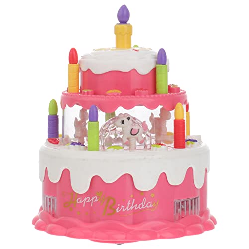 JUMPLAWN 1Pc Musik Kuchen Mädchen Kuchen Simulierte Kuchen Rolle Kuchen Party Favors Pädagogische Bildung Simulation Kunststoff Rosa von JUMPLAWN