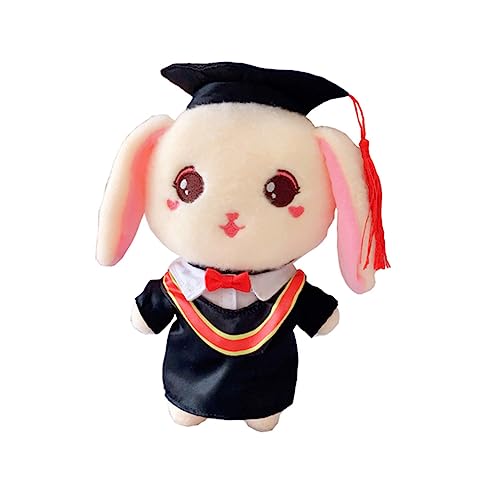 JUMPLAWN 1Stk Puppe Bunny schenken spielwaren draußen kucheltier + jho Decoration Special die ja Kaninchen aus Baumwolle mit Baumwolle gefüllter Hase PP Baumwolle Black von JUMPLAWN