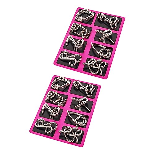 JUMPLAWN 2 Sätze Draht Puzzle für Erwachsene Knobelspiel Robustes Edelstahl entwirrungs Spiel Konzentrationsspiel Ab Jahren Geschicklichkeitsspiel JUMPLAWN 2 Sätze Draht Puzzle für Erwachsene Knobelspiel Robustes Edelstahl entwirrungs Spiel Konzentrationsspiel Ab Jahren Geschicklichkeitsspiel von JUMPLAWN