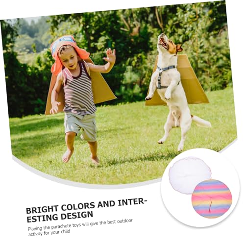JUMPLAWN 2stücke Handwurffallschirm Für Junge Mädchen Mit Schnur Wurfspielzeug Für Draußen Lernspielzeug in Klassischer Farbe Simulationsfallschirmmodellierung Langsam Landend JUMPLAWN 2stücke Handwurffallschirm Für Junge Mädchen Mit Schnur Wurfspielzeug Für Draußen Lernspielzeug in Klassischer Farbe Simulationsfallschirmmodellierung Langsam Landend von JUMPLAWN