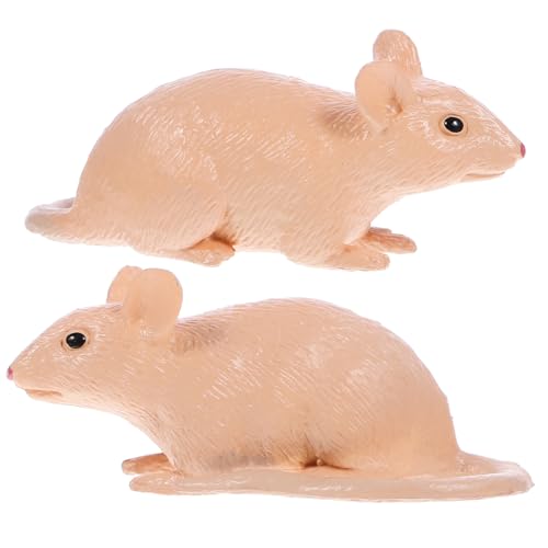 JUMPLAWN 2 Stück Lustige Realistische Rattenmodelle als Halloween Party Deko Lernspielzeug Katzenreizspielzeug für Drinnen und Fasching JUMPLAWN 2 Stück Lustige Realistische Rattenmodelle als Halloween Party Deko Lernspielzeug Katzenreizspielzeug für Drinnen und Fasching von JUMPLAWN