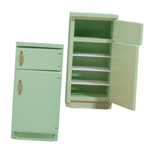 JUMPLAWN 2 Stück Puppenhaus Zubehör Kleiner Kühlschrank für Kreatives Rollenspiel und Miniaturraumdekoration in JUMPLAWN 2 Stück Puppenhaus Zubehör Kleiner Kühlschrank für Kreatives Rollenspiel und Miniaturraumdekoration in von JUMPLAWN