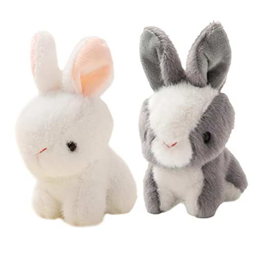 JUMPLAWN 2 Stück Süße Plüsch Rabbit Anhänger für Taschen Schlüssel Weiche Hasen mit Einzigartigem Design für Praktische Verwendung JUMPLAWN 2 Stück Süße Plüsch Rabbit Anhänger für Taschen Schlüssel Weiche Hasen mit Einzigartigem Design für Praktische Verwendung von JUMPLAWN