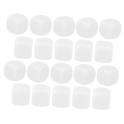 JUMPLAWN 20 Stück Acryl Blanko Würfel Sechsseitig Glatt Leicht Beschreibbar DIY Lernwürfel für Mathe Spiel Brettspiel Zubehör JUMPLAWN 20 Stück Acryl Blanko Würfel Sechsseitig Glatt Leicht Beschreibbar DIY Lernwürfel für Mathe Spiel Brettspiel Zubehör von JUMPLAWN