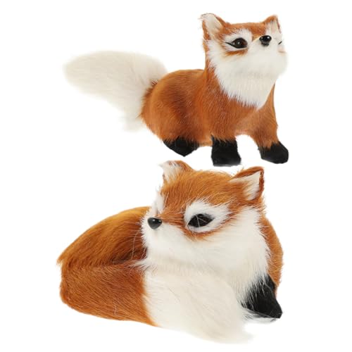 JUMPLAWN 2stücke Niedliche Plüschfüchse Realistische Tierfiguren Dekoration Für Garten Und Partys Kreative Wohnaccessoires Und Geschenkideen JUMPLAWN 2stücke Niedliche Plüschfüchse Realistische Tierfiguren Dekoration Für Garten Und Partys Kreative Wohnaccessoires Und Geschenkideen von JUMPLAWN