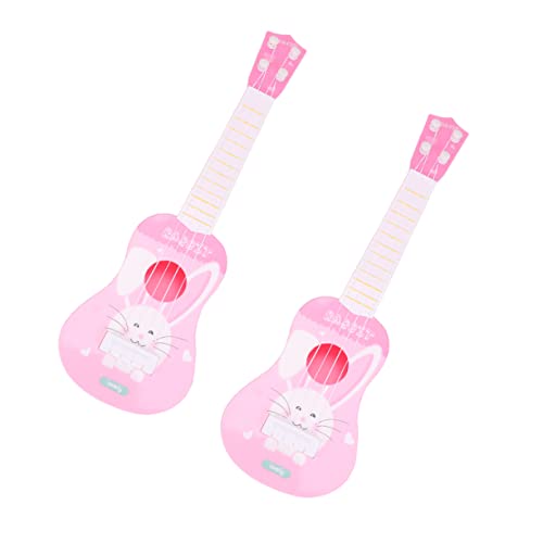 JUMPLAWN 2st Gitarre Musical Babyspielzeug Dingle Musik Zappeln Zappelspielzeug Spielmatte Kind Instrumente Pädagogisches Instrumentenspielzeug Plastik von JUMPLAWN