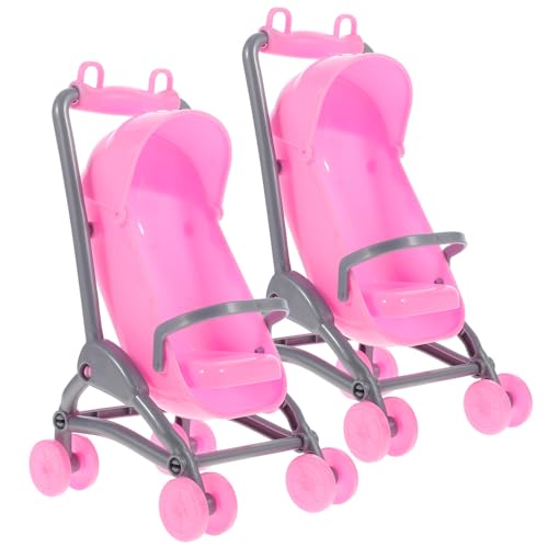 JUMPLAWN Mini-Kinderwagen-spielzeugset Kunststoff Kinderwagen-Spielzeug Für Jungen Und Mädchen Kleinkindspielzeug Pädagogisches Spielhaus von JUMPLAWN