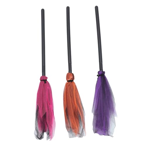 JUMPLAWN 3 Stück Hexenbesen Prop Stil Hexenbesen Ausgefallene Cosplay Besen Indoor Halloween Tanzbesen Netzbesen Besenstiel Halloween Frau Spuk Tanzbesen Kunststoff JUMPLAWN 3 Stück Hexenbesen Prop Stil Hexenbesen Ausgefallene Cosplay Besen Indoor Halloween Tanzbesen Netzbesen Besenstiel Halloween Frau Spuk Tanzbesen Kunststoff von JUMPLAWN