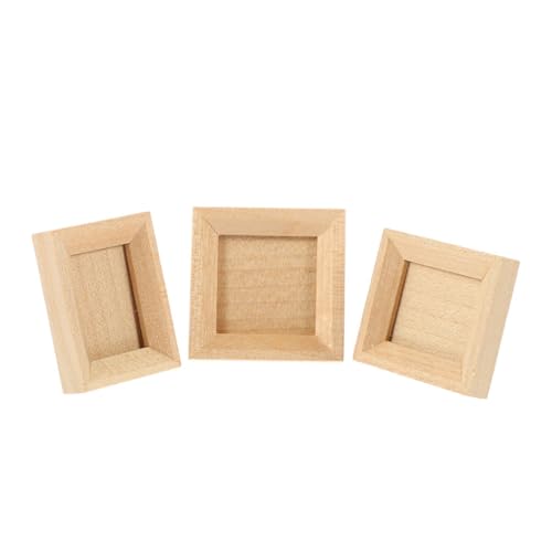 JUMPLAWN 3 Stück Teiliges Mini Holz Bilderrahmen für Puppenhaus Handgefertigte Miniatur Fotorahmen Dekorative DIY Bastelrahmen für Puppenhaus Geeignet für Kleine Wohnszenen und JUMPLAWN 3 Stück Teiliges Mini Holz Bilderrahmen für Puppenhaus Handgefertigte Miniatur Fotorahmen Dekorative DIY Bastelrahmen für Puppenhaus Geeignet für Kleine Wohnszenen und von JUMPLAWN