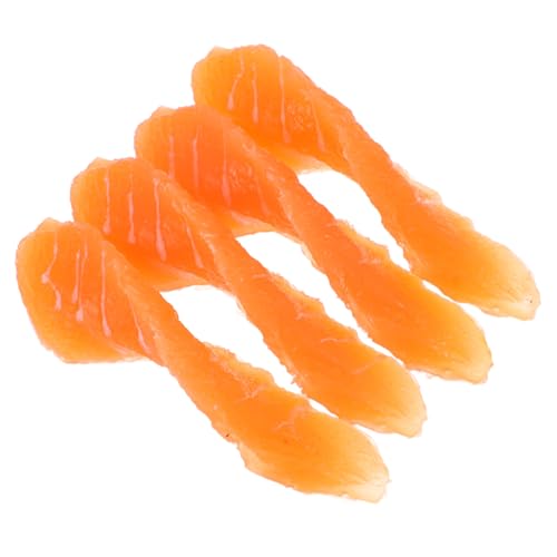 JUMPLAWN 4 Stück Künstliche Lachsscheiben Teilig Realistisch Farbecht Lebensmittelecht Spielküche Dekoration Fotorequisite für JUMPLAWN 4 Stück Künstliche Lachsscheiben Teilig Realistisch Farbecht Lebensmittelecht Spielküche Dekoration Fotorequisite für von JUMPLAWN