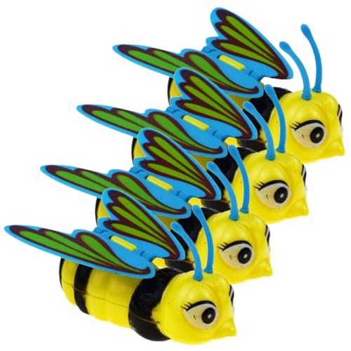 JUMPLAWN 4 Stück Teiliges Aufziehspielzeug Biene aus Abs Lustiges Kinderspielzeug mit Beweglichen Flügeln Glatte Oberfläche Sicher für Jungen und Mädchen Geschenk für Wind up Mechanismus JUMPLAWN 4 Stück Teiliges Aufziehspielzeug Biene aus Abs Lustiges Kinderspielzeug mit Beweglichen Flügeln Glatte Oberfläche Sicher für Jungen und Mädchen Geschenk für Wind up Mechanismus von JUMPLAWN