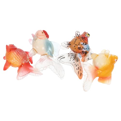JUMPLAWN 4 Stück Teiliges Bunte Kunststoff Goldfisch Modelle Realistische Simulation Lebensechte Aquarium Deko Figuren für Fischbecken Terrarien und Lernspielzeug JUMPLAWN 4 Stück Teiliges Bunte Kunststoff Goldfisch Modelle Realistische Simulation Lebensechte Aquarium Deko Figuren für Fischbecken Terrarien und Lernspielzeug von JUMPLAWN