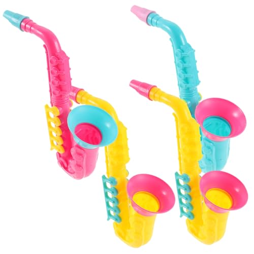 JUMPLAWN 4 Stück Teiliges Saxophon aus Kunststoff Realistische Blasinstrumente für Lauter Klang durch Pusten für Geburtstagsgeschenke Party Festivalspielzeug Zufällige Zufällige Farbe JUMPLAWN 4 Stück Teiliges Saxophon aus Kunststoff Realistische Blasinstrumente für Lauter Klang durch Pusten für Geburtstagsgeschenke Party Festivalspielzeug Zufällige Zufällige Farbe von JUMPLAWN