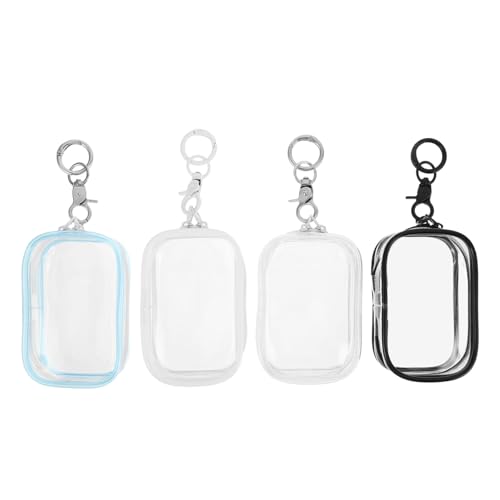 JUMPLAWN 4 Stück Teiliges Transparentes PVC Zipper Case für Plüschpuppen mit Schlüsselanhänger Tragbare Kleine Aufbewahrungstaschen zum Aufhängen und Sammeln Modische Quadratische Figuren JUMPLAWN 4 Stück Teiliges Transparentes PVC Zipper Case für Plüschpuppen mit Schlüsselanhänger Tragbare Kleine Aufbewahrungstaschen zum Aufhängen und Sammeln Modische Quadratische Figuren von JUMPLAWN