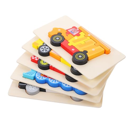 JUMPLAWN 5 Sätze Teiliges Holzpuzzle für Kleinkinder Jahre Bunte Holzbausteine mit Tiermotiven Pädagogisches Lernspielzeug Kognition Vorstellungskraft und Feinmotorik JUMPLAWN 5 Sätze Teiliges Holzpuzzle für Kleinkinder Jahre Bunte Holzbausteine mit Tiermotiven Pädagogisches Lernspielzeug Kognition Vorstellungskraft und Feinmotorik von JUMPLAWN