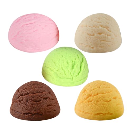 JUMPLAWN 5 Stück Teiliges Realistische Deko Eiscreme Kugeln Farbenfrohe Lebensechte EIS Modellbälle für Party Deko Schaufenster Dessertladen Küchen Festivaldekoration JUMPLAWN 5 Stück Teiliges Realistische Deko Eiscreme Kugeln Farbenfrohe Lebensechte EIS Modellbälle für Party Deko Schaufenster Dessertladen Küchen Festivaldekoration von JUMPLAWN