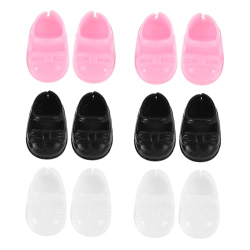 JUMPLAWN 6 Paar Puppenschuhe Flache Schuhe Puppenschuhe Mini Fingerschuhe Mini Schuhe Für Kleine Mini Puppen Miniatur Kostümzubehör von JUMPLAWN