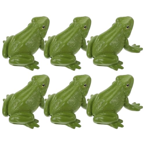 JUMPLAWN 6 Stück Miniatur Frosch Figuren aus Kunststoff Realistische Tiermodelle für Pädagogisches Lernspielzeug Detailreiche Frosch Dekoration für Schreibtisch und Spiel JUMPLAWN 6 Stück Miniatur Frosch Figuren aus Kunststoff Realistische Tiermodelle für Pädagogisches Lernspielzeug Detailreiche Frosch Dekoration für Schreibtisch und Spiel von JUMPLAWN